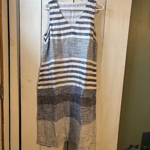 J.Jill summer blue and white dress